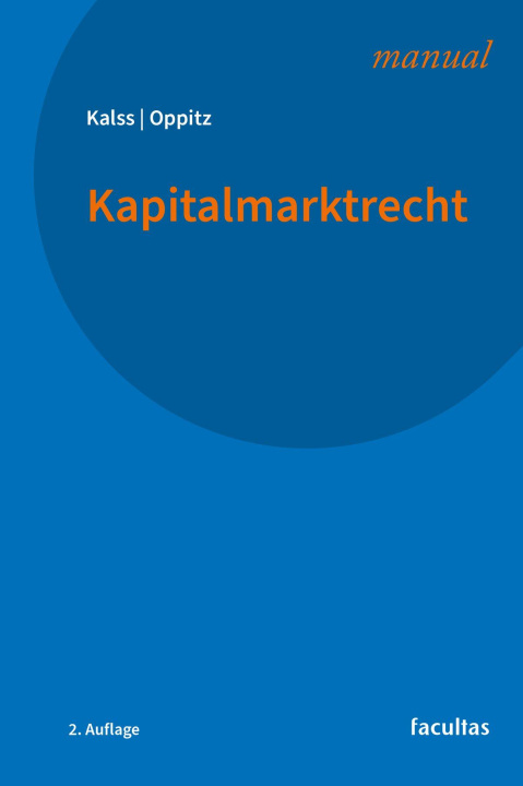 Book Kapitalmarktrecht Martin Oppitz