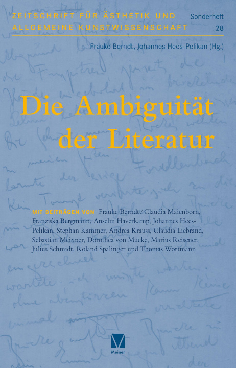 Knjiga Die Ambiguität der Literatur Johannes Hees - Pelikan