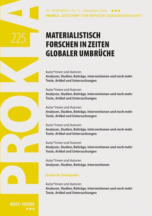 Libro Materialistisch forschen in Zeiten globaler Umbrüche Prokla