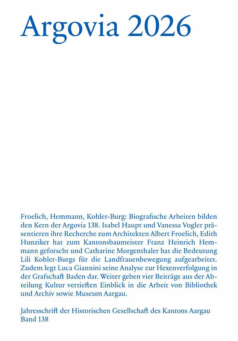 Libro Argovia 2026 
