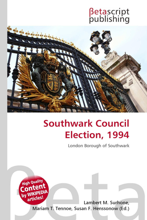 Knjiga Southwark Council Election, 1994 Mariam T. Tennoe