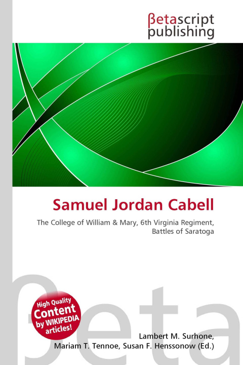 Kniha Samuel Jordan Cabell Mariam T. Tennoe