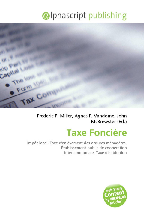Knjiga Taxe Foncière Agnes F. Vandome