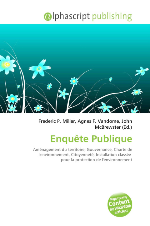 Kniha Enquête Publique Agnes F. Vandome