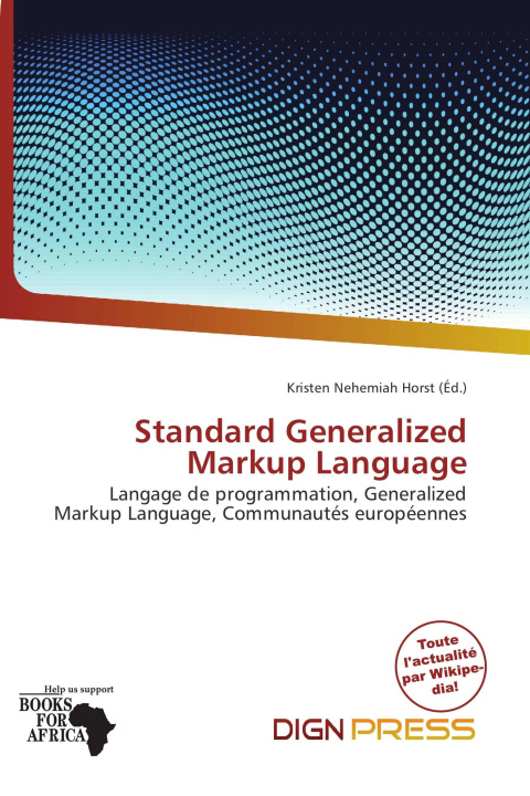 Kniha Standard Generalized Markup Language 