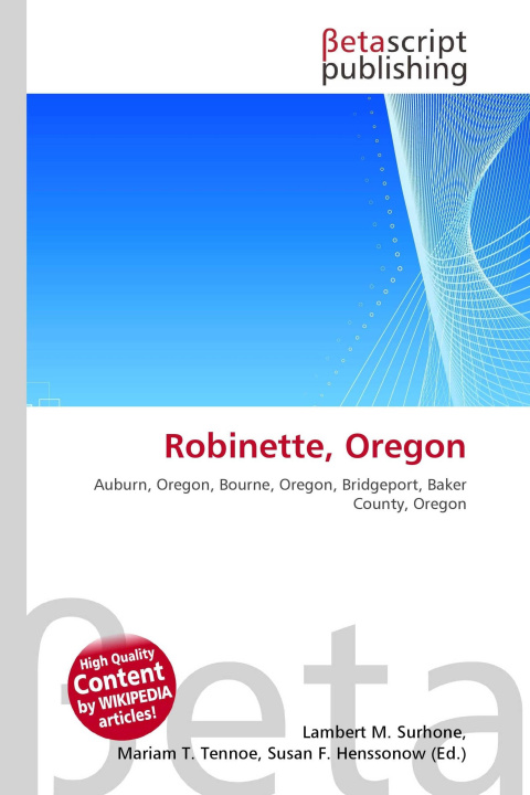 Kniha Robinette, Oregon Mariam T. Tennoe