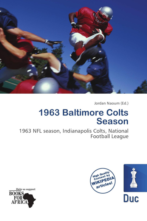 Kniha 1963 Baltimore Colts Season 