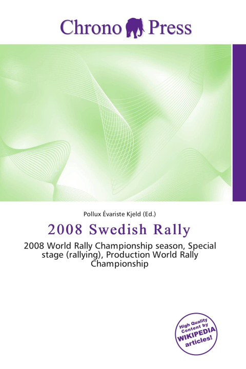 Knjiga 2008 Swedish Rally 