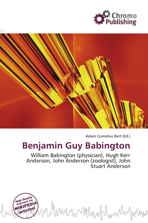 Kniha Benjamin Guy Babington 