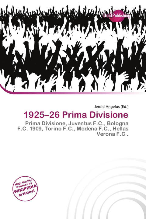 Kniha 1925-26 Prima Divisione 