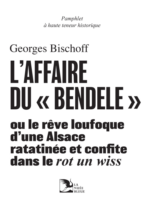 Kniha L’AFFAIRE DU « BENDELE » BISCHOFF