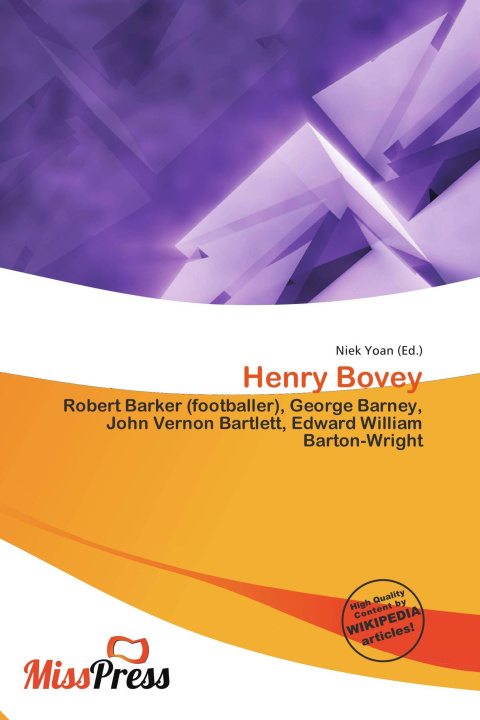 Kniha Henry Bovey 