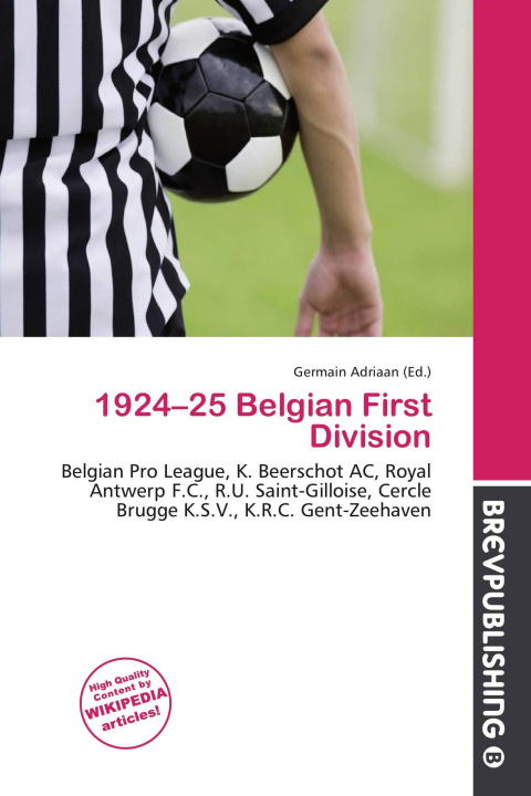 Kniha 1924-25 Belgian First Division 