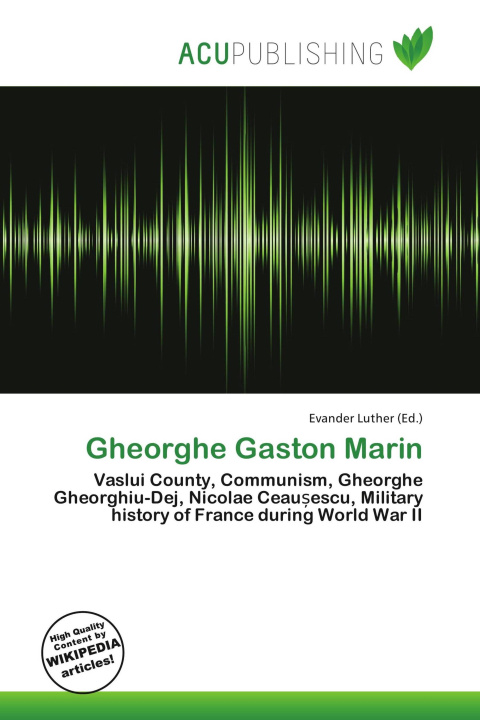 Book Gheorghe Gaston Marin 