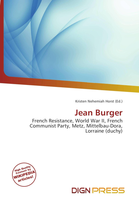 Kniha Jean Burger 
