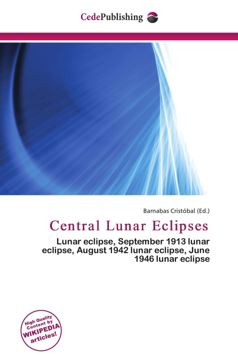 Kniha Central Lunar Eclipses 