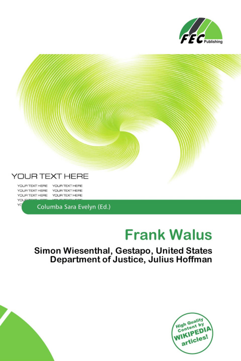 Kniha Frank Walus 
