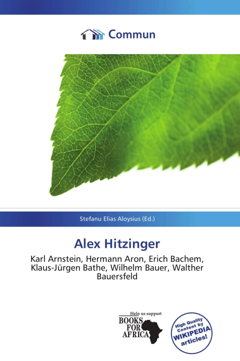 Kniha Alex Hitzinger 