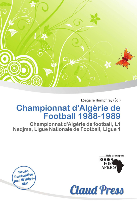 Boek Championnat d'Algérie de Football 1988-1989 