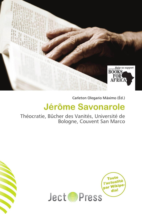Kniha Jérôme Savonarole 
