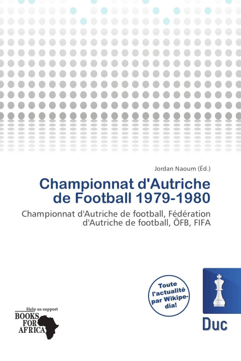Kniha Championnat d'Autriche de Football 1979-1980 