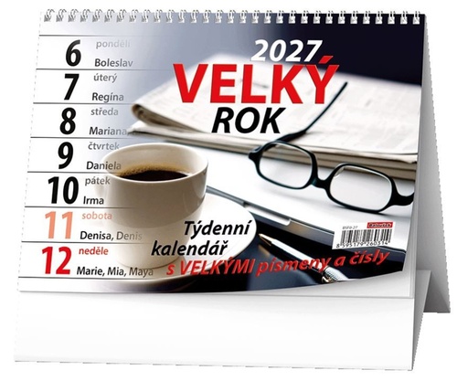 Calendar / Agendă Velký rok 2027 - stolní kalendář 
