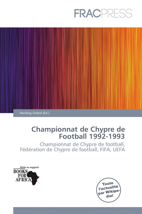 Boek Championnat de Chypre de Football 1992-1993 