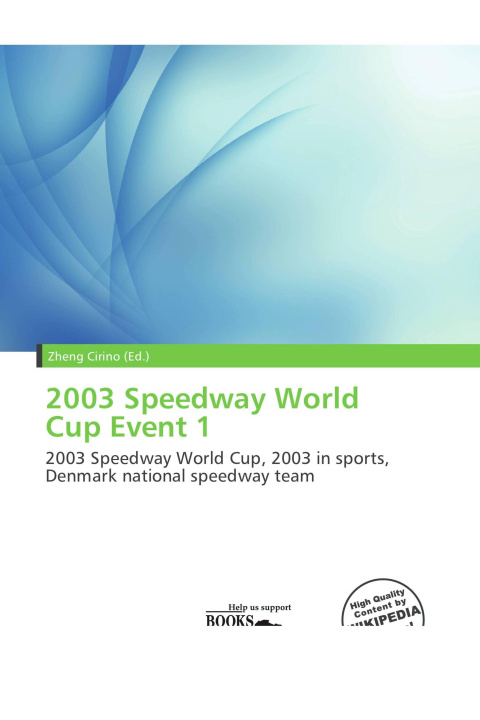 Könyv 2003 Speedway World Cup Event 1 
