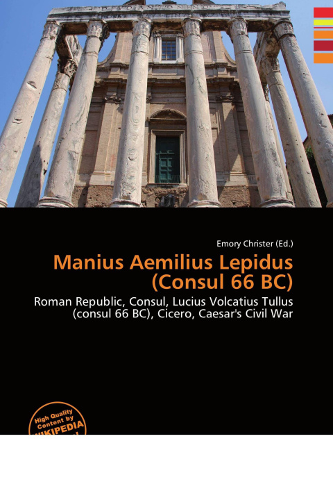 Книга Manius Aemilius Lepidus (Consul 66 BC) 