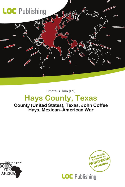 Carte Hays County, Texas 