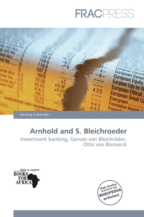 Carte Arnhold and S. Bleichroeder 