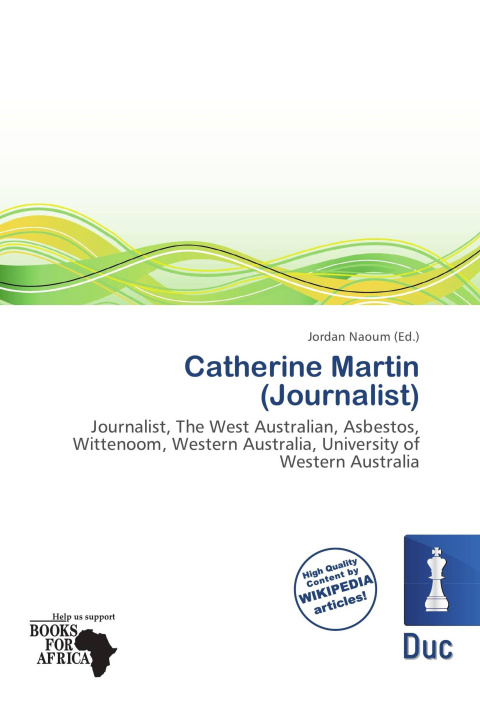 Libro Catherine Martin (Journalist) 