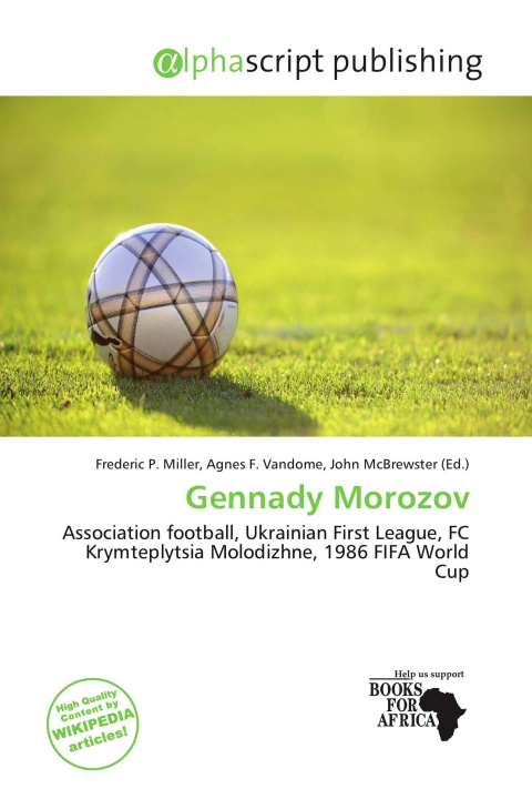 Carte Gennady Morozov Agnes F. Vandome