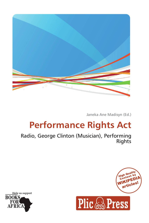 Книга Performance Rights Act 