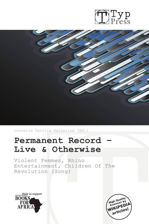 Книга Permanent Record - Live & Otherwise 