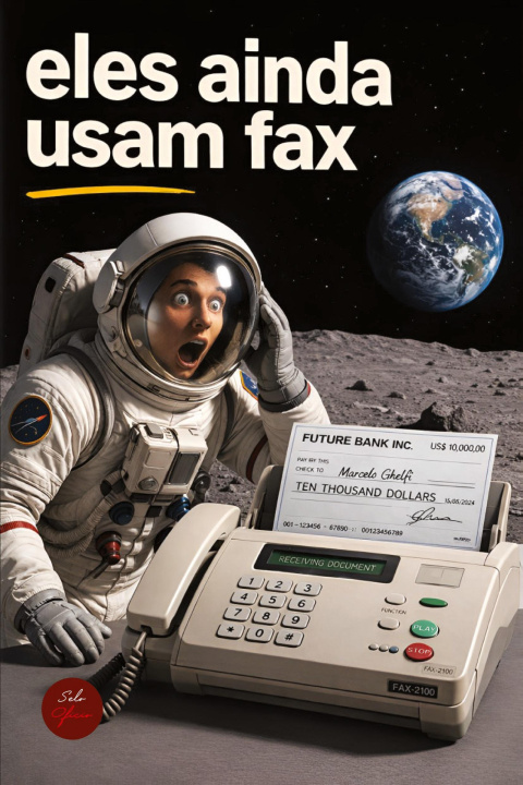 Książka Eles ainda usam Fax 