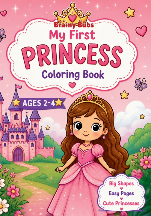 Buch My First Princess Coloring Book Rose Brown