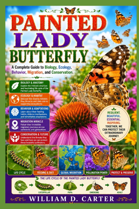 Книга PAINTED LADY BUTTERFLY WILLIAM D. CARTER