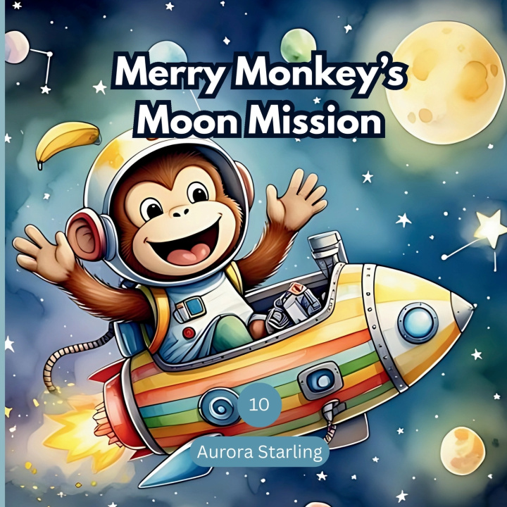 Carte Merry Monkey's Moon Mission Aurora Starling