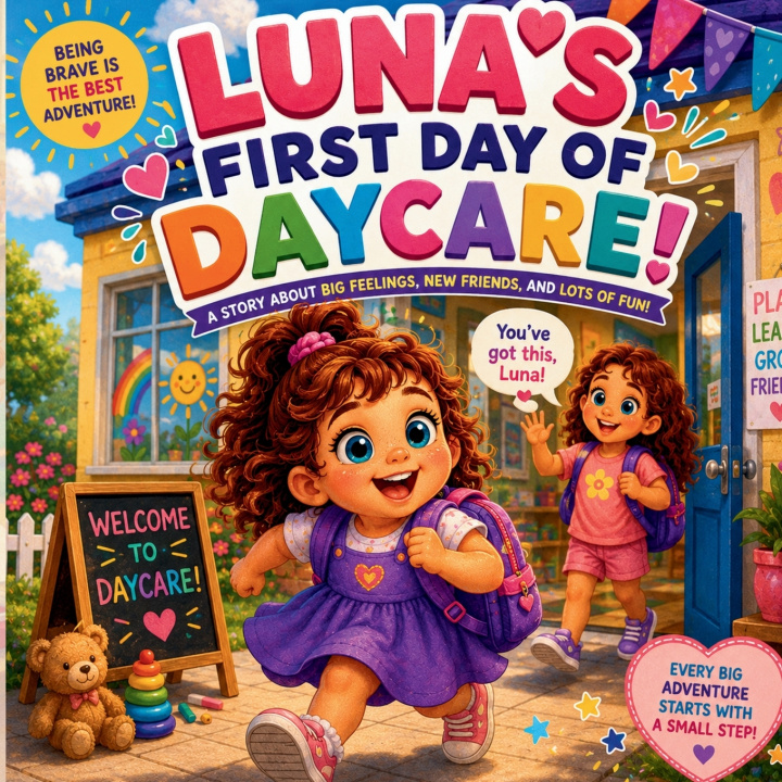 Carte Luna's First Day of Daycare! Alma Luna and Family
