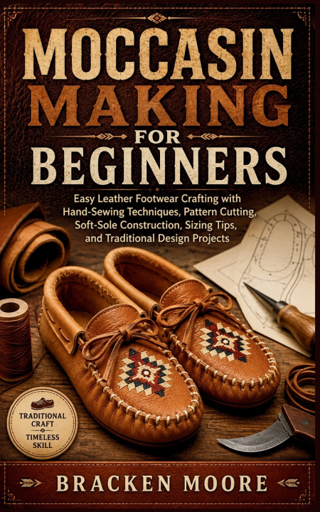 Knjiga MOCCASIN MAKING FOR BEGINNERS BRACKEN MOORE