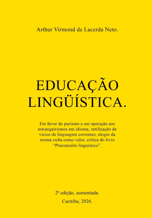 Carte Educação lingüística. Arthur Virmond de Lacerda Neto