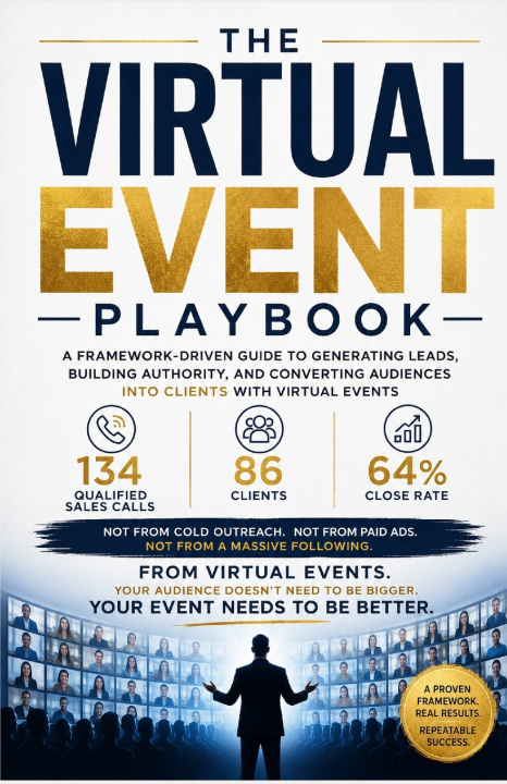 Książka The Virtual Event Playbook Justin Lawrie