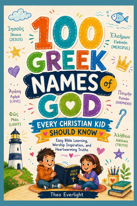 Könyv 100 Greek Names of God Every Christian Kid Should Know Theo Everlight