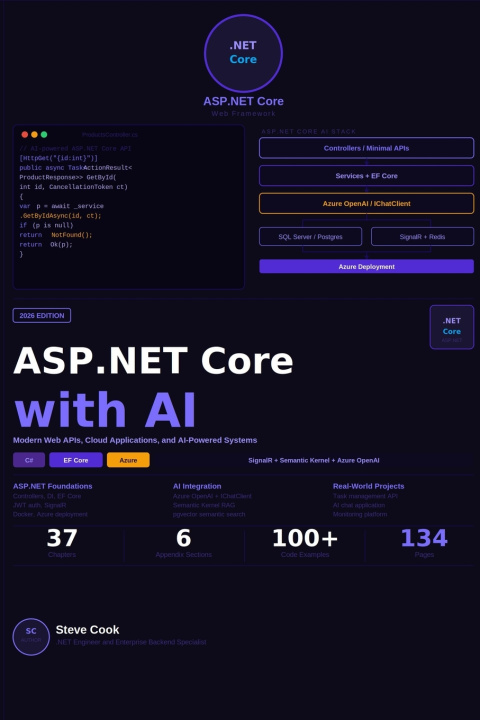 Книга ASP.NET Core with AI Steve Cook