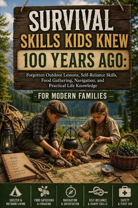 Книга Survival Skills Kids Knew 100 Years Ago V. Rhea