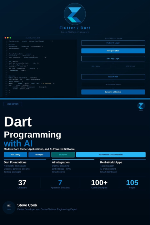 Книга Dart Programming with AI Steve Cook