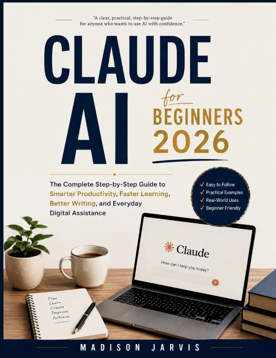 Książka CLAUDE AI FOR BEGINNERS 2026 Madison Jarvis