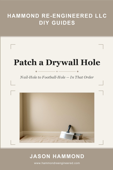 Книга Patch a Drywall Hole Jason Hammond