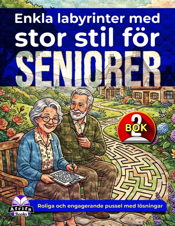 Livro Enkla labyrinter med stor stil för seniorer Edward Afrifa Manu